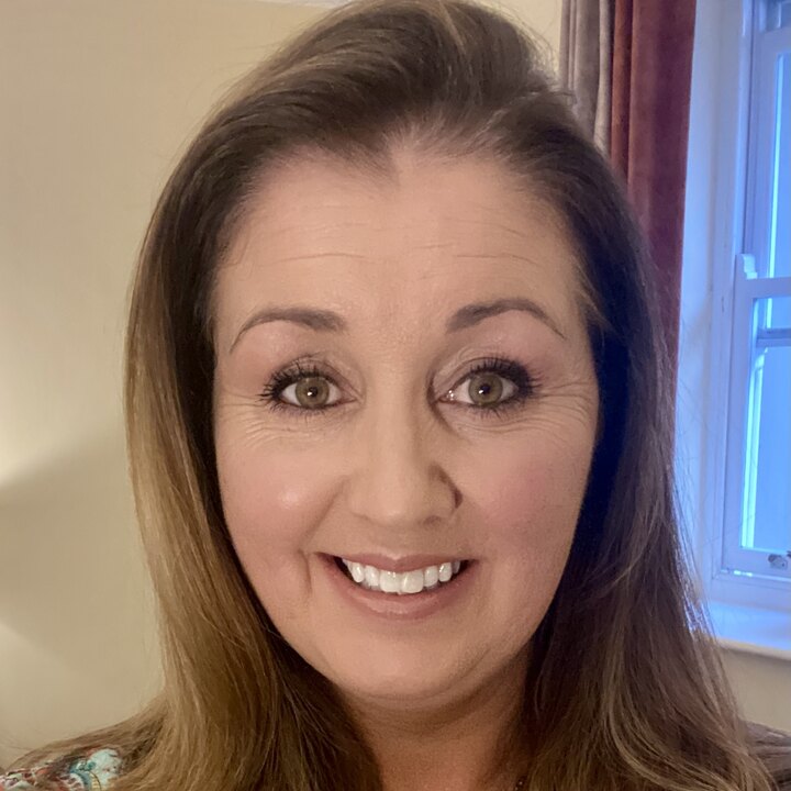Caroline Mac Govern Falkner, play therapist, smiling warmly